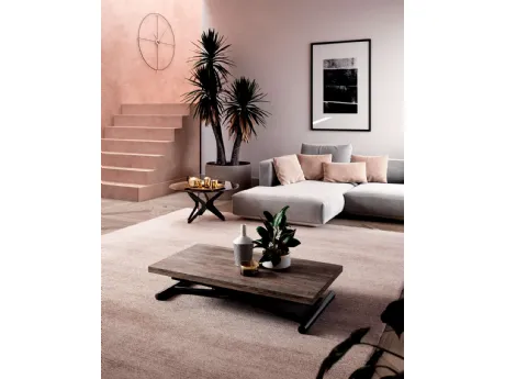 Tavolino trasformabile in eco legno Mondial di Ozzio