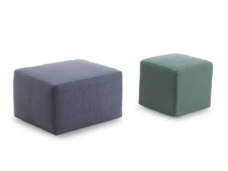 Pouf in tessuto disponibile in due dimensioni Procida di Rosini Night