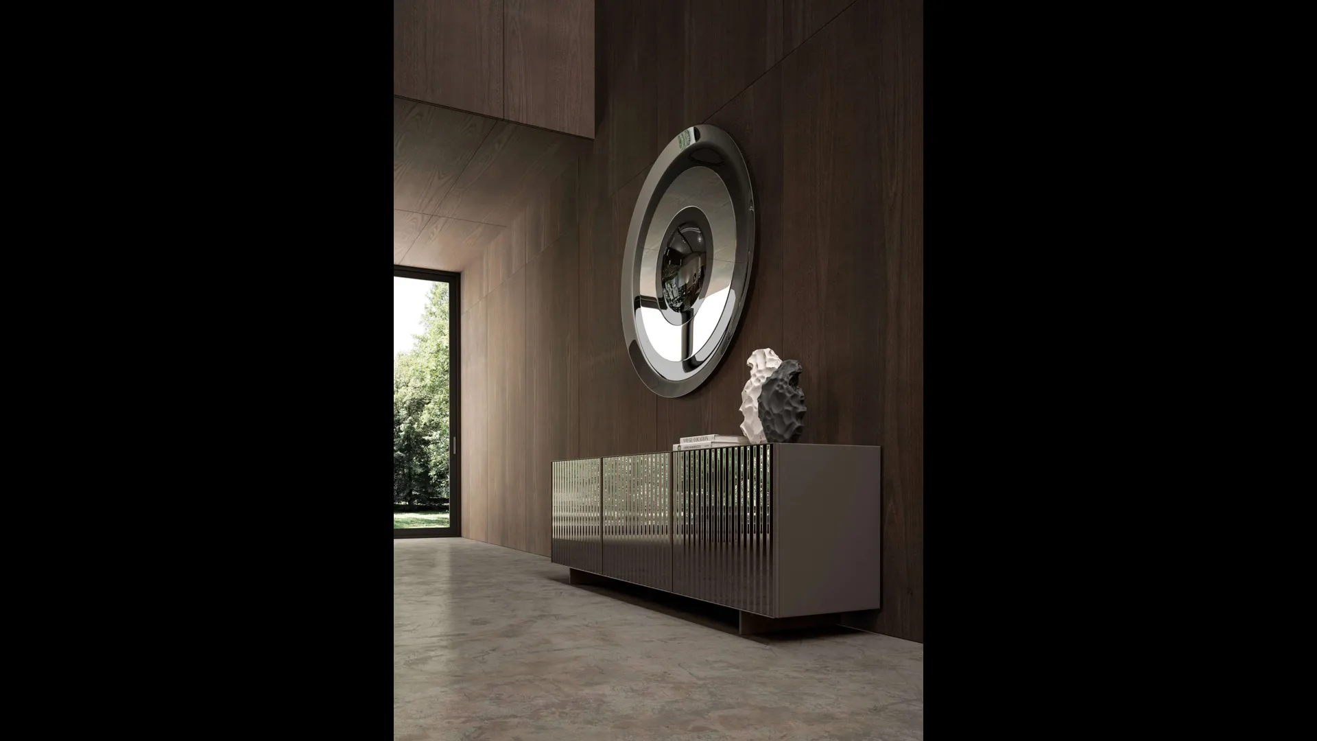 Specchio di design Dorian di Ozzio