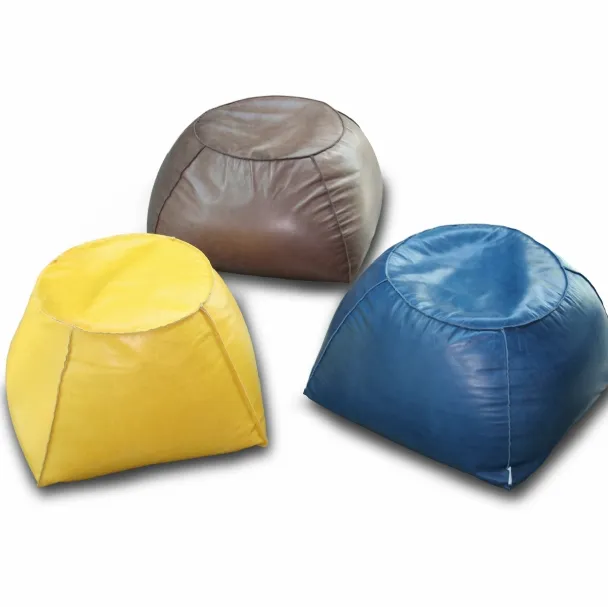 Pouf Trapezio in pelle di Calia