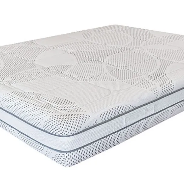 Materasso matrimoniale Comfort in tessuto Silver con molle insacchettate di Rosini Night