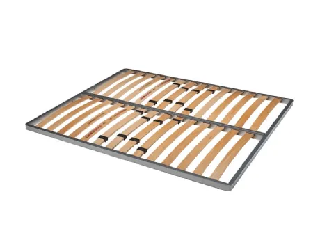 Rete a doghe in legno Deluxe con regolatori di rigidità nella zona lombare e telaio in acciaio di Rosini Night