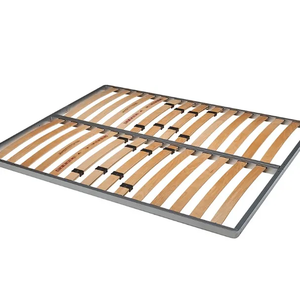 Rete a doghe in legno Deluxe con regolatori di rigidità nella zona lombare e telaio in acciaio di Rosini Night