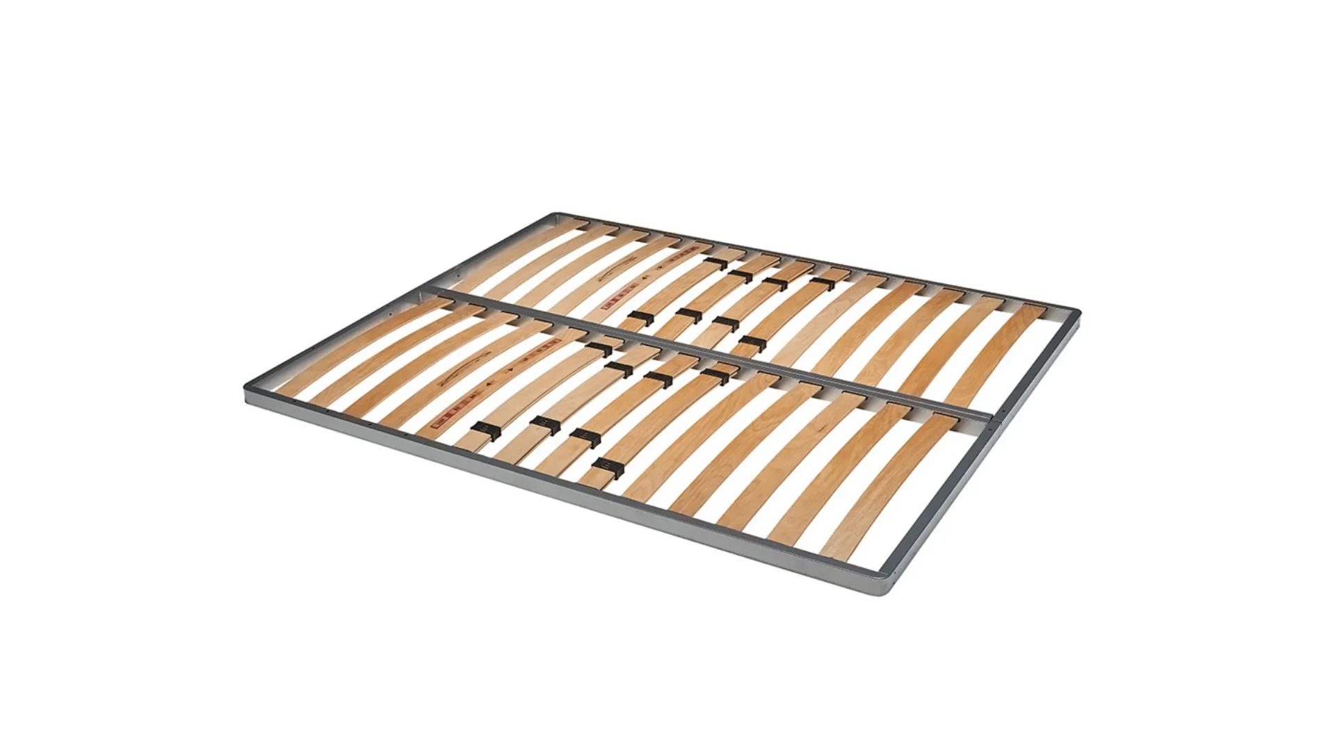 Rete a doghe in legno Deluxe con regolatori di rigidità nella zona lombare e telaio in acciaio di Rosini Night