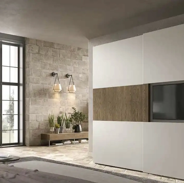 Armadio con ante scorrevoli Brunale TV S159 di Moretti Compact Giorno Notte