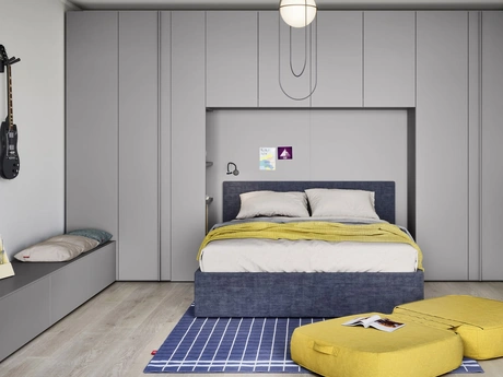 Cameretta a ponte con letto matrimoniale Arial di Nidi