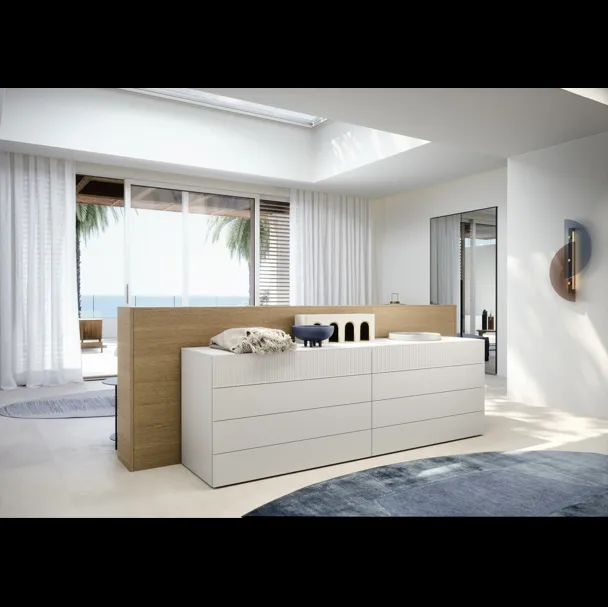 Cassettiera in laccato opaco Easy System di Novamobili