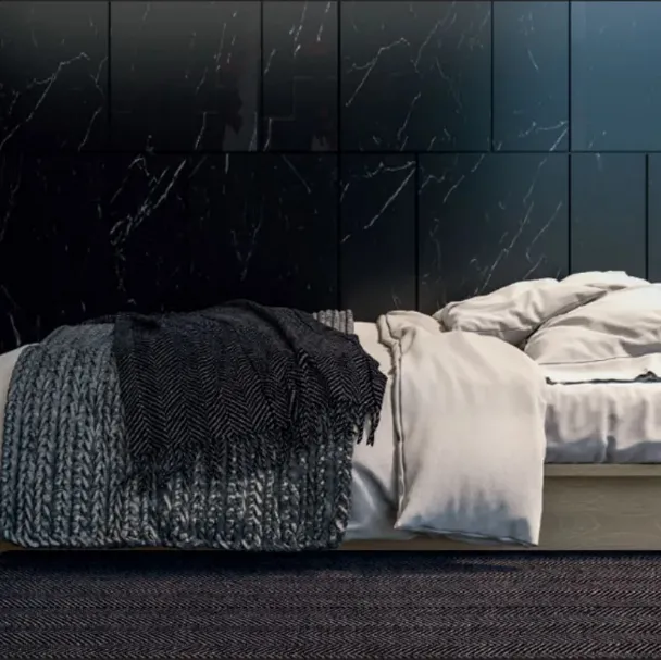 Letto sommier Essential in legno di rovere di Fratelli Mirandola