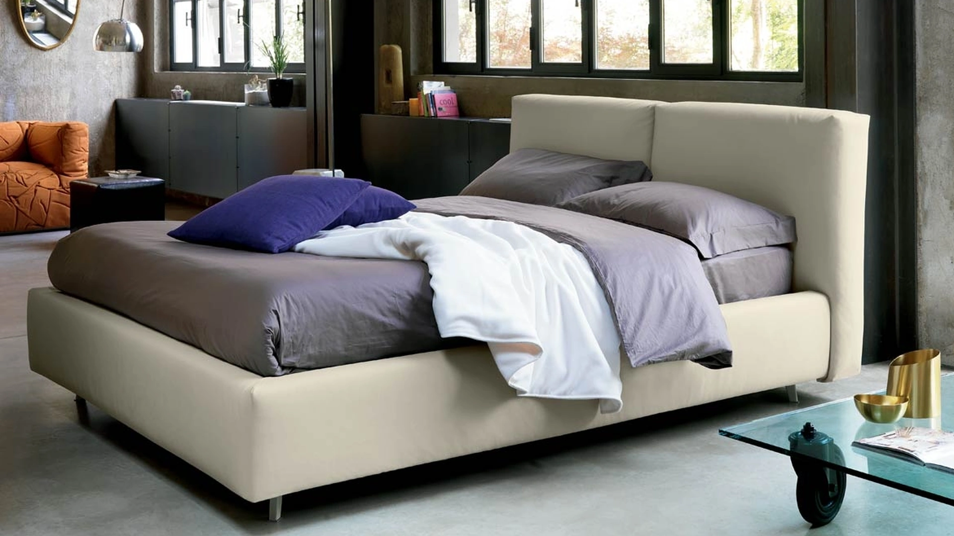 Letto Kuna con box contenitore di Bontempi Letti Design