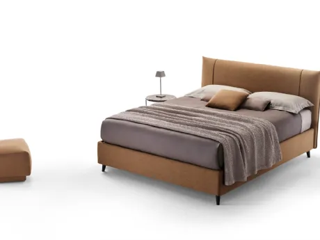 Letto in tessuto con testiera e box contenitore Sakura di Rosini Night