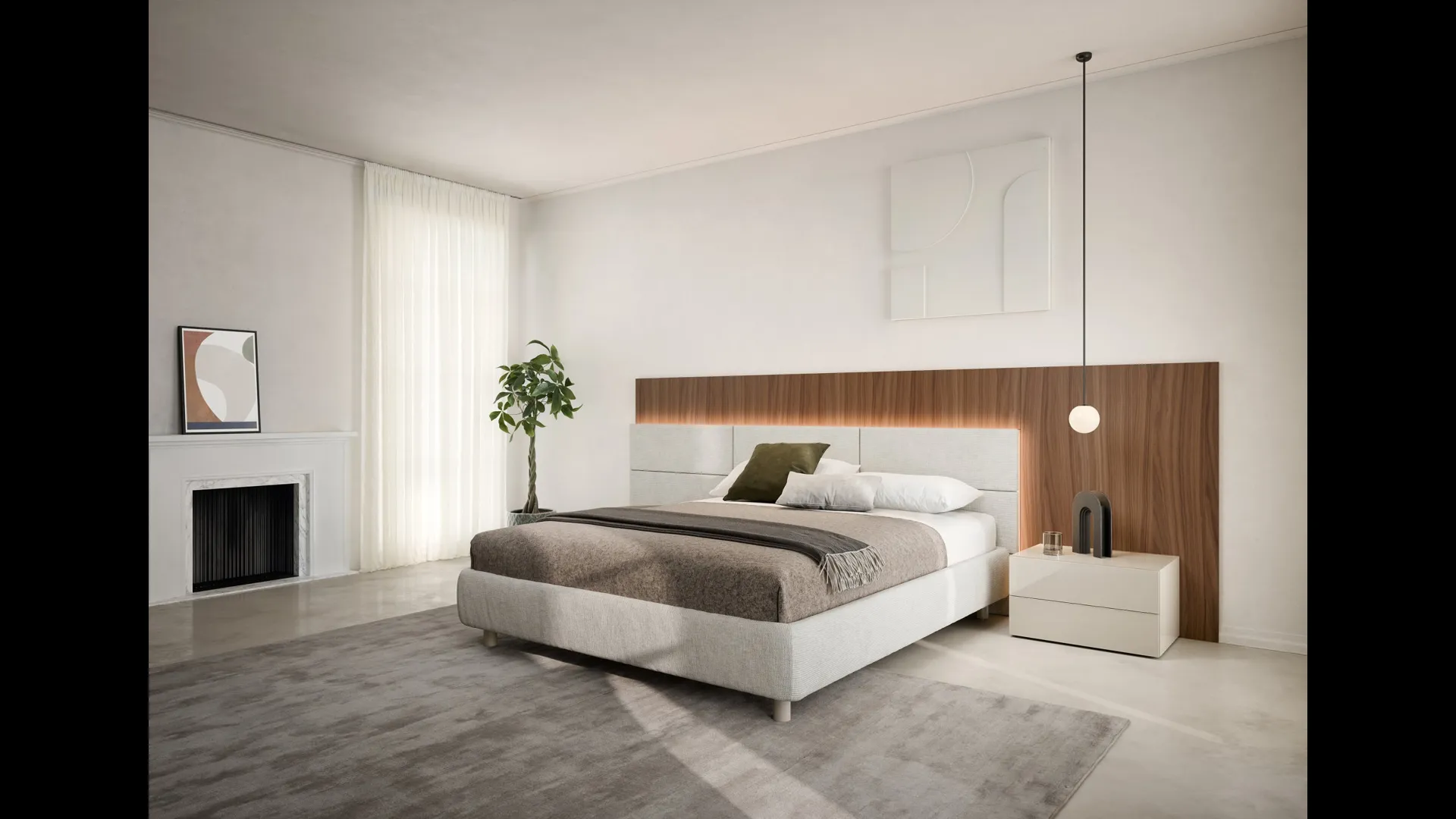 Letto Testiera Space di Novamobili