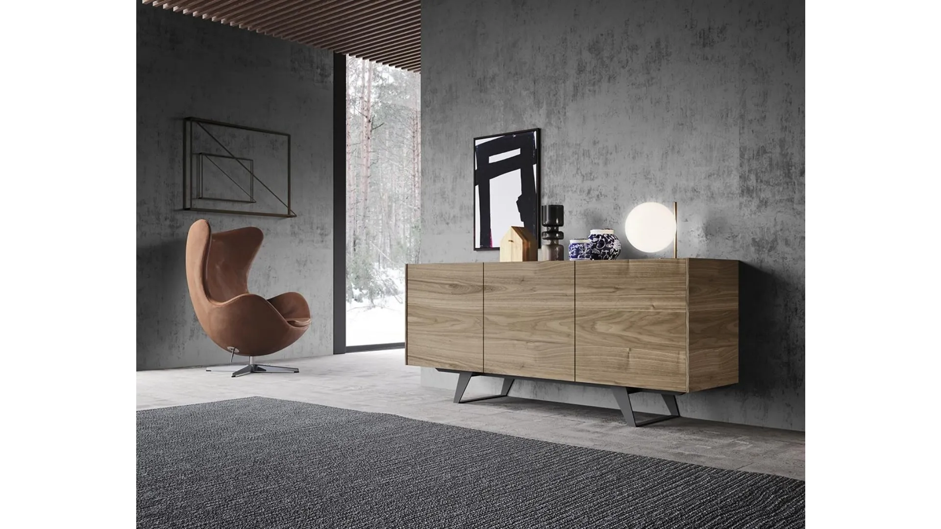 Madia Horizon Joy 971 in legno di Mobilgam