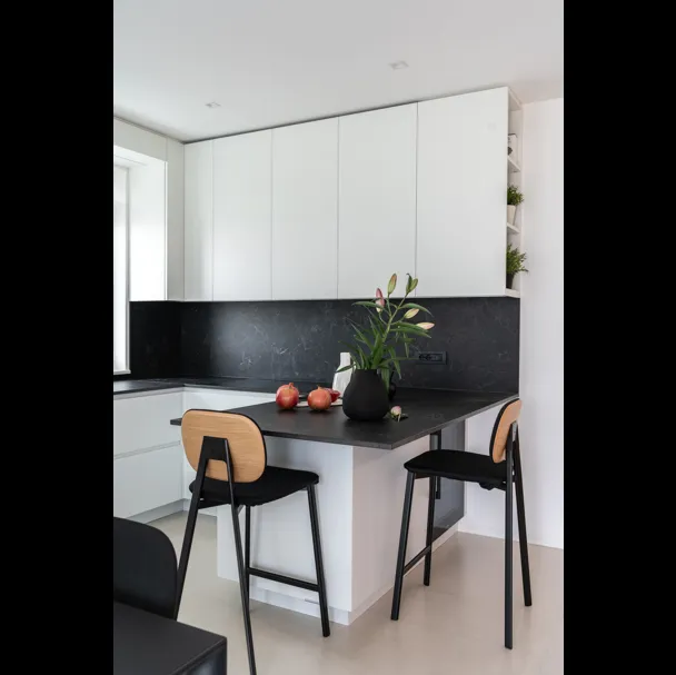 Sgabello con rivestimento in tessuto Tata6 di Pointhouse