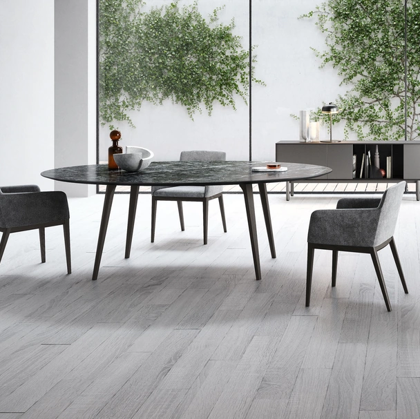 Tavolo Rea con top in marmo di Novamobili