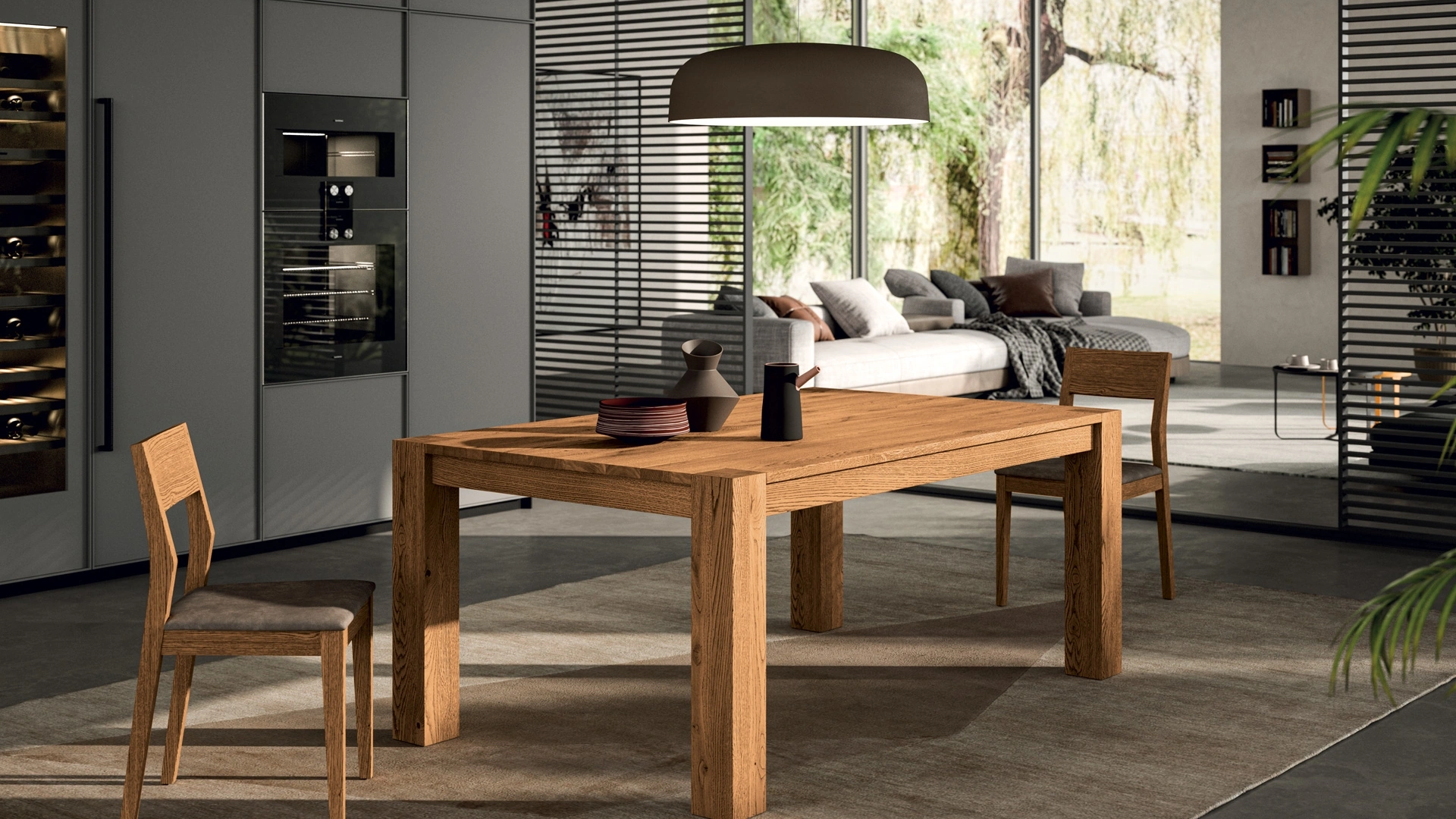 Tavolo allungabile Square di FGF Mobili