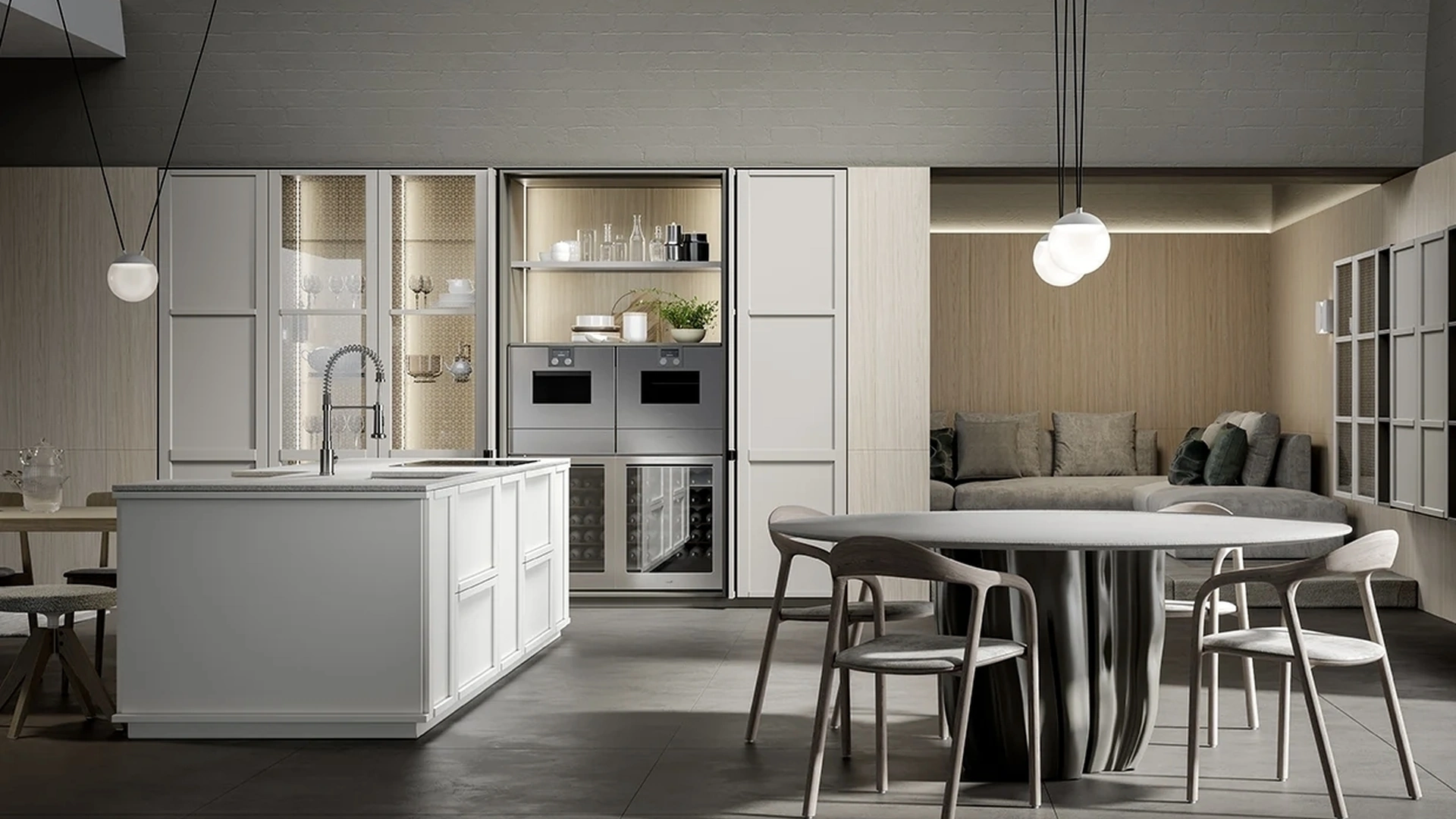 Cucina Moderna E05 Eclettica-Optima di Scandola