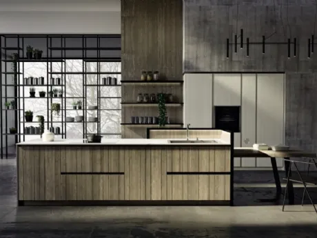 Cucina Moderna con isola New Step 02 di Fratelli Mirandola