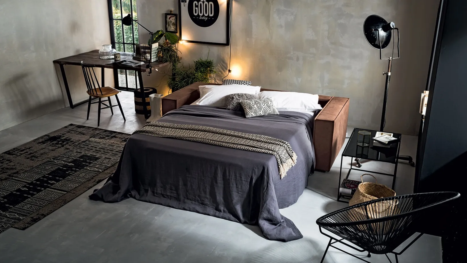 Divano Letto lineare Kurt di Felis