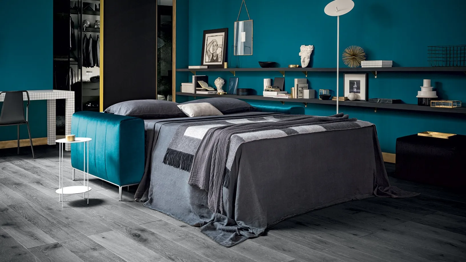 Divano Letto in tessuto Nixon di Felis
